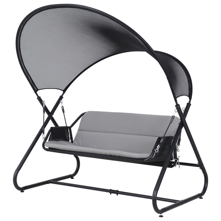 DEKO LIVING Outdoor Patio Swing Chair with Canopy COP20204